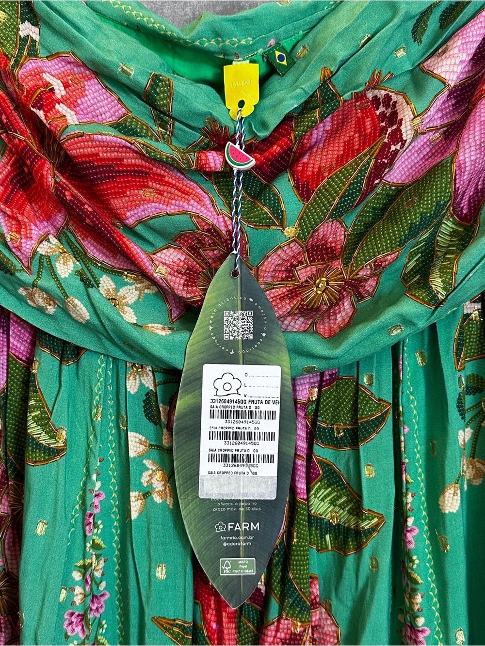 NWT Farm Rio "Fruta de Verão" (Summer Fruit) Maxi Skirt - Picture 6 of 12
